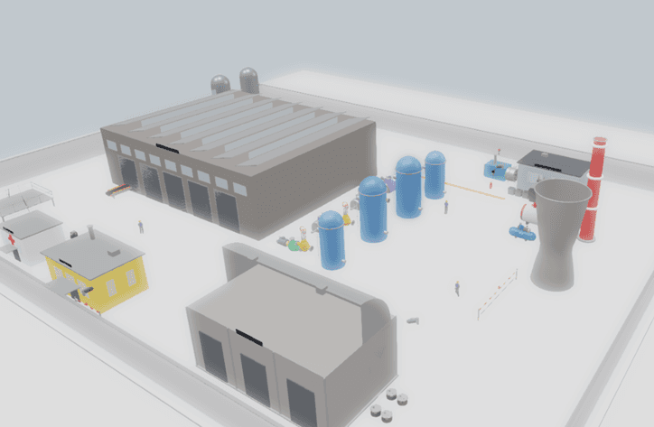 ScadaHud Digital Twin, factory site overview